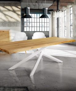 Tavolo rovere nodato finitura naturale