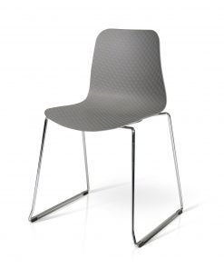 Sedia policarbonato grigio