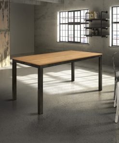 Tavolo rovere con struttura metallo