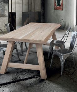 Tavolo massello nodo aperto (fisso)