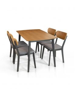 Tavolo impiallacciato rovere